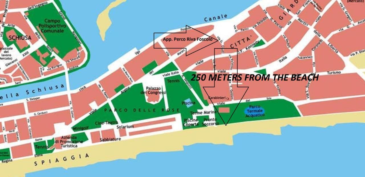 Appartamento Perco Riva Foscolo Grado Exteriör bild